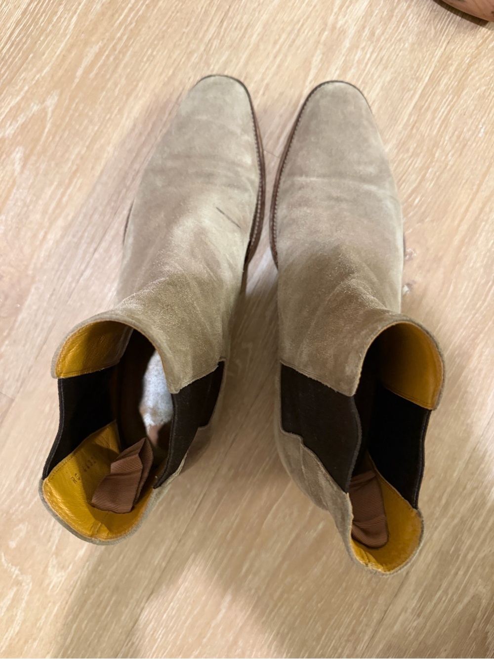 YSL Men’s Wyatt Boot Size 44 (US11) in Brown Suede - Picture 8 of 9